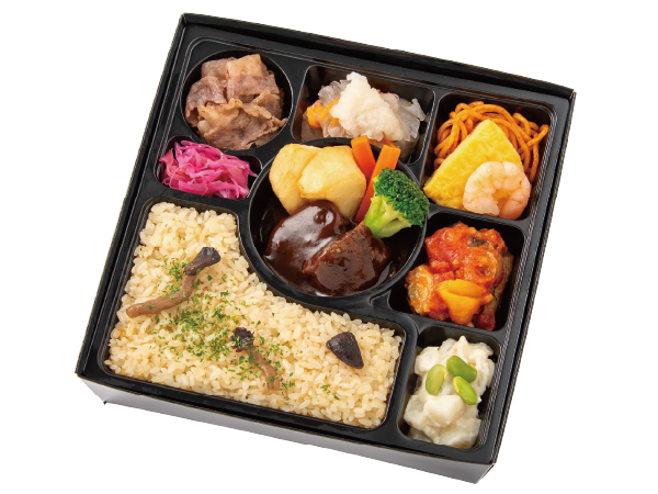 自家製ビーフシチューと神戸牛赤ワインすきやきランチ