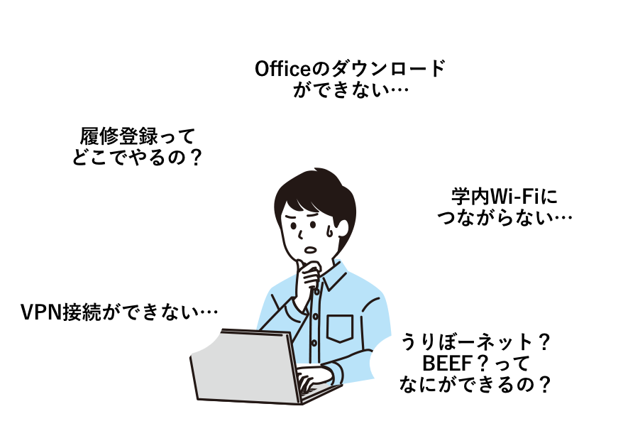 Officeのダウンロードができない…VPN接続ができない…